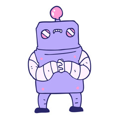 cartoon robot