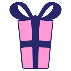 hand drawn quirky cartoon present