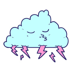 cartoon storm cloud