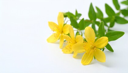 Hypericum flower background