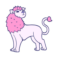 cartoon lion