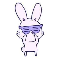 curious bunny cartoon