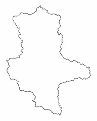 Saxony-Anhalt outline map