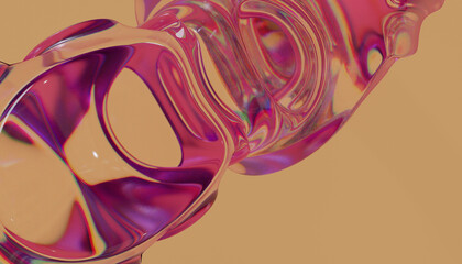 3d glass abstract design © neurostructure