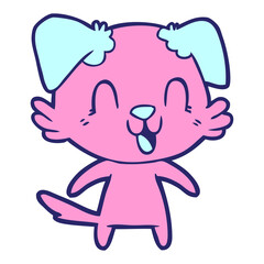 laughing cartoon dog