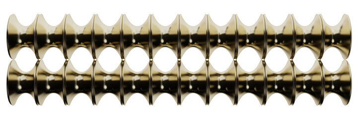 Abstract Gold Wave Pattern – Seamless 3D Transparent Design with Elegant Symmetry