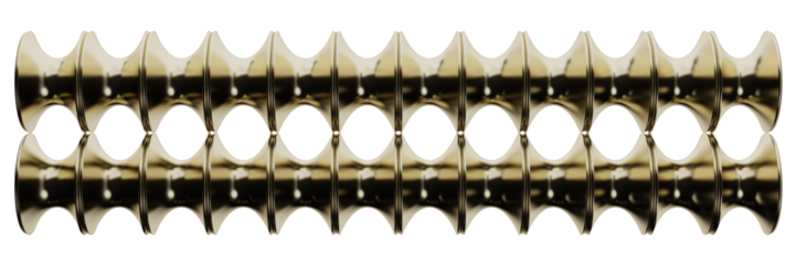Abstract Gold Wave Pattern – Seamless 3D Transparent Design with Elegant Symmetry