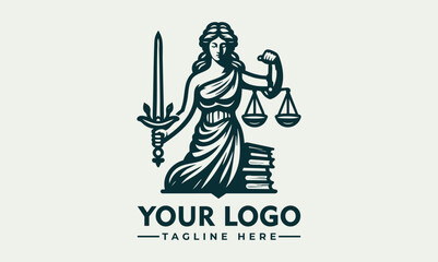 Statue of Lady Justice holding balance scales and sword to represent impartial law enforcement. Legal concept
