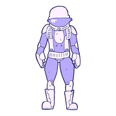 cartoon astronaut © lineartestpilot