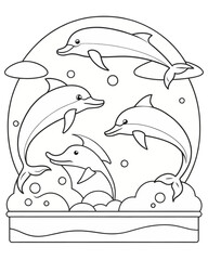 DOLPHIN animals coloring