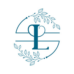  letter L icon logo design template.