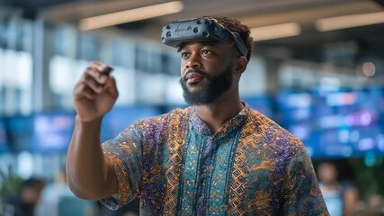 Afro-Caribbean educator uses virtual reality to boost digital literacy skills. - Powered by Adobe