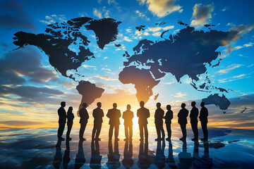 International team discussing global business trends and opportunities