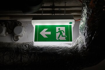 Emergency Exit Sign