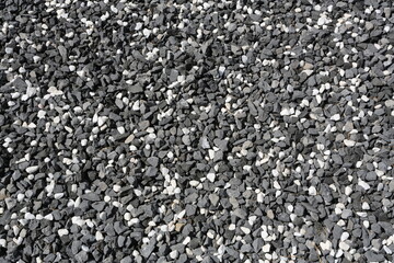 Graviers blanc et noir
