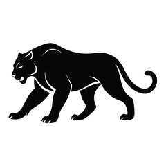 Obraz premium Panther animal silhouette 