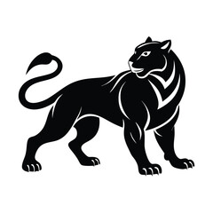 Obraz premium Panther animal silhouette 