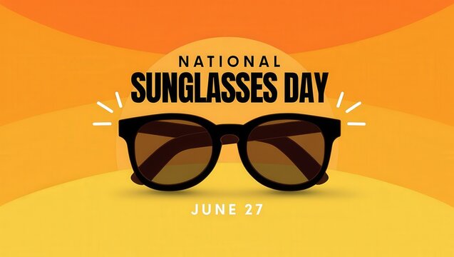 National sunglasses day celebration on june 27 with stylish shades - Powered by Adobe