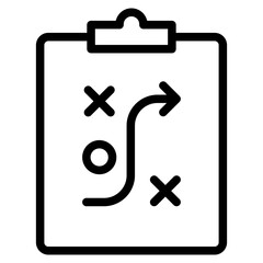Planning icon in vector illustration
