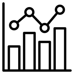 Analytics icon in vector illustration