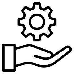 Management icon in vector illustration