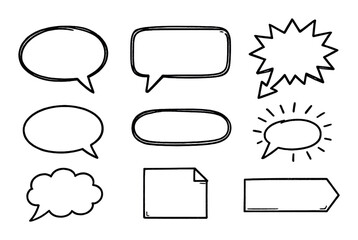 Obraz premium Hand-Drawn Callout Icons