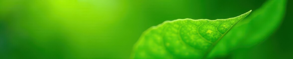 Vibrant green leaf macro, soft bokeh background, wallpaper, leaf, garden