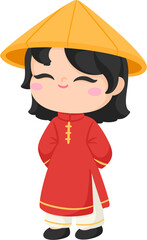 illustration vietnamese character