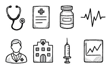 Medical Icons Sketch