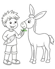 DONKEY animals coloring