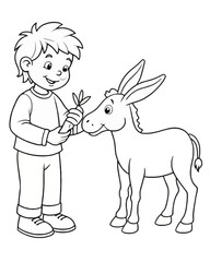 DONKEY animals coloring