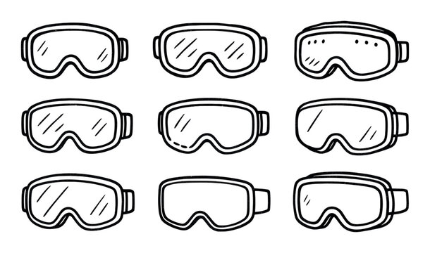 Ski Goggle Icons