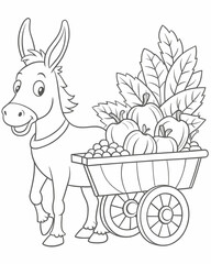 DONKEY animals coloring