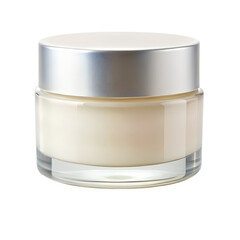 Blank Face Cream Jar Isolated on Transparent Background