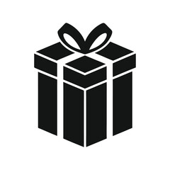 Obraz premium a clean minimalist vector of gift box on white background.eps