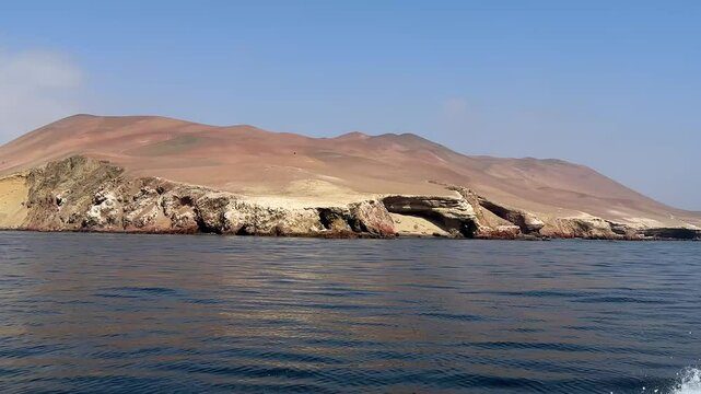 Coastal Desert Landscape at Paracas National Reserve, Peru
