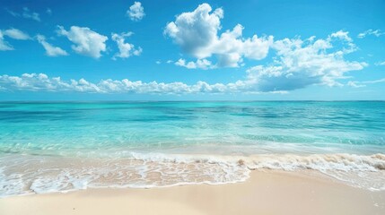 Beach Bliss Under a Radiant Futuristic Sky