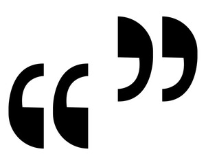  Quote right vector icon set in black. double quotation vector symbol. discussion dialog remark open and close quote sign in black filled and outlined style vector design. Vector Illustration. EPS 10