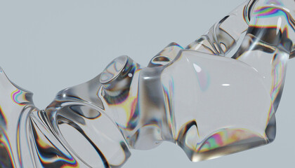 3d glass abstract design © neurostructure