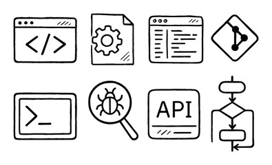 Hand-Drawn Tech Icons