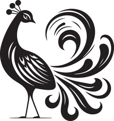 vector illustration of a cock