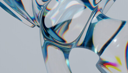 3d glass abstract design © neurostructure