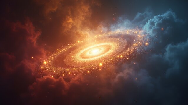 Galactic energy vortex image