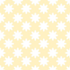 Soft Sunshine Petals Seamless Whimsical Pattern