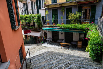 A side view of the famous Salita Serbelloni in Bellagio