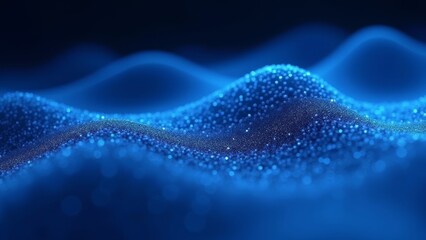 Blue wave particle image