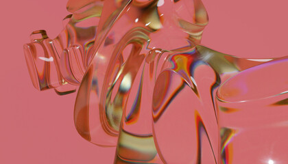 3d glass abstract design © neurostructure