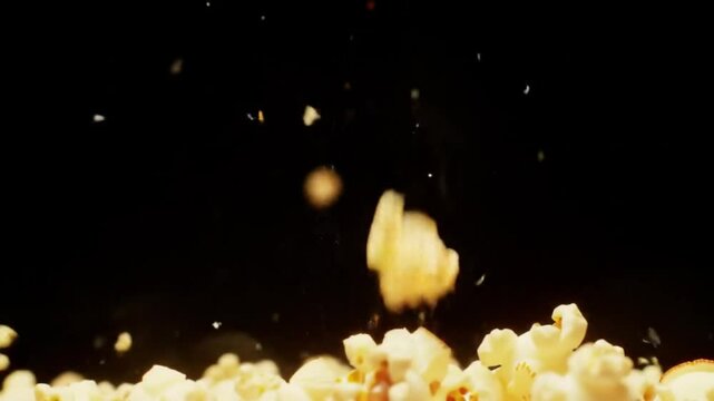 Popcorn explosion flying kernels snack food