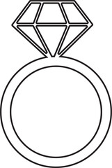 Wedding Jewelry Illustrations - Hand-drawn Diamond Engagement Rings