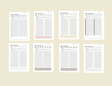 : To do list,daily planner,to do list sheet,set of planner pages.